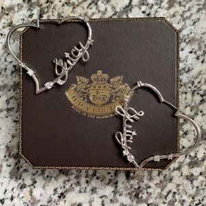 Juicy Couture Heart Earrings - Silver 💎